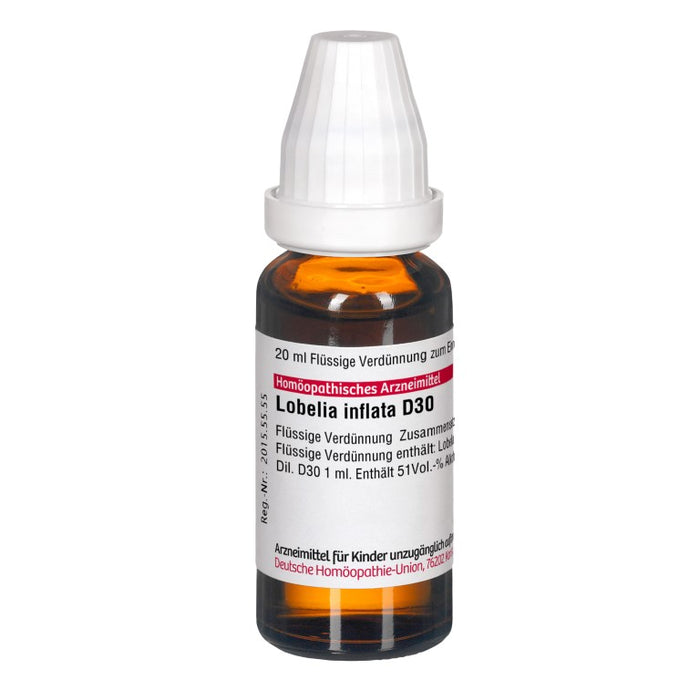 Lobelia inflata D30 DHU Dilution, 20 ml Lösung