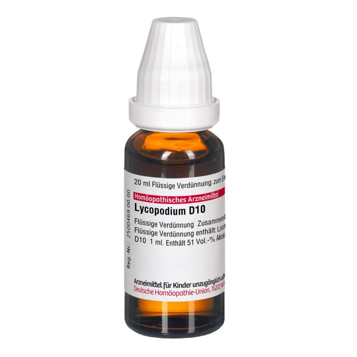 Lycopodium D10 DHU Dilution, 20 ml Lösung