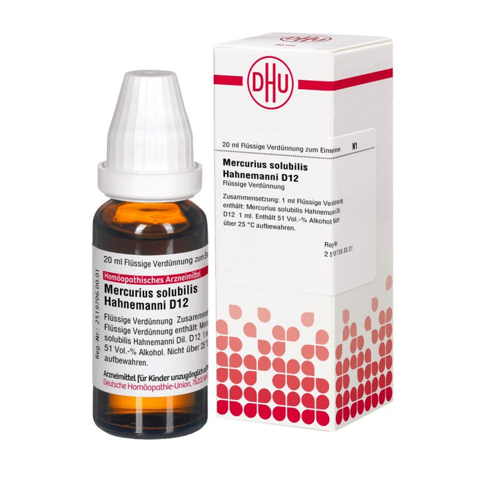 DHU Mercurius solubilis Hahnemanni D12 Dilution, 20 ml Lösung