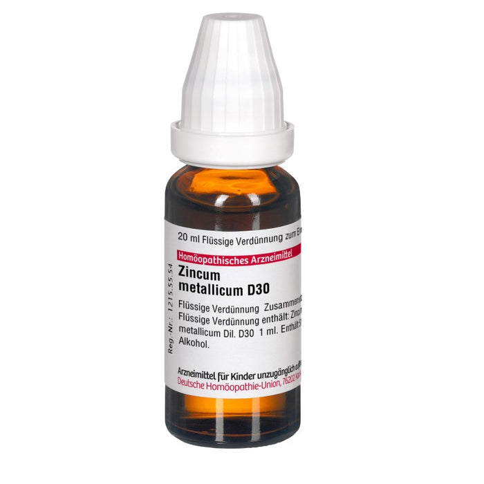 Zincum metallicum D30 DHU Dilution, 20 ml Lösung