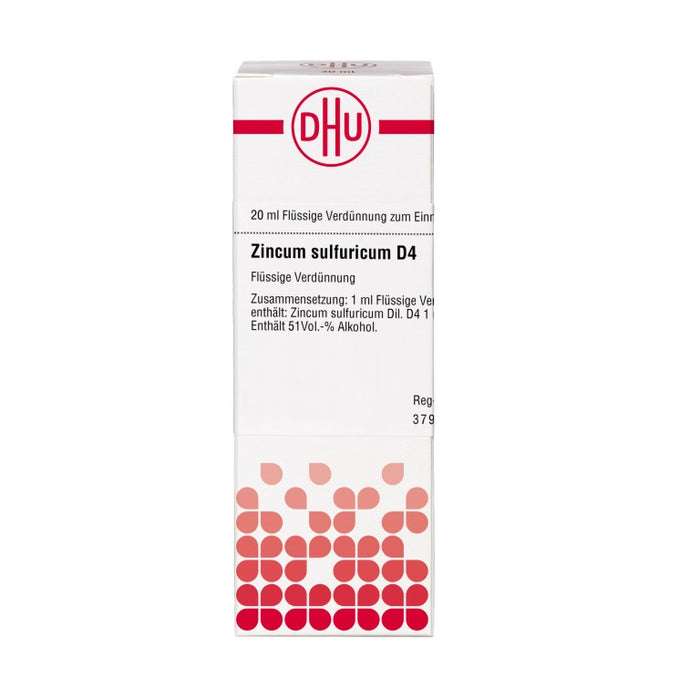 Zincum sulfuricum D4 DHU Dilution, 20 ml Lösung