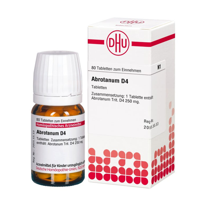 DHU Abrotanum D4 Tabletten, 80 St. Tabletten