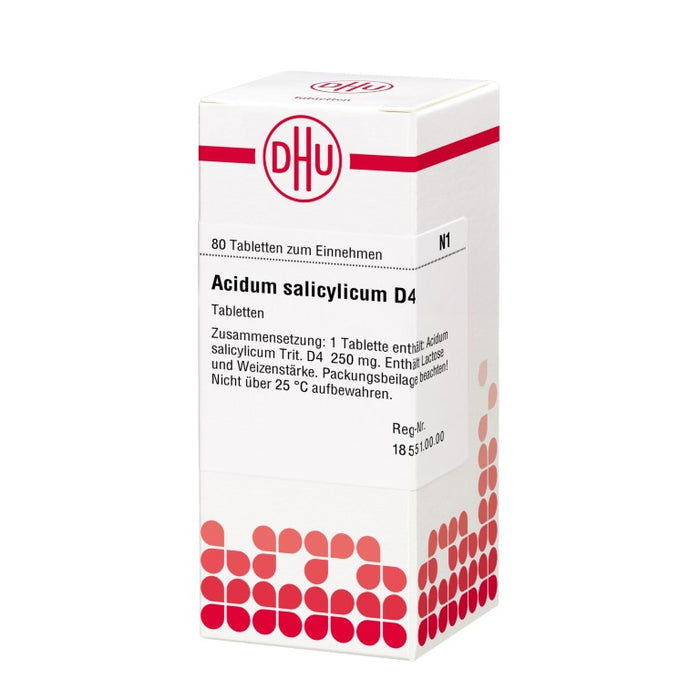 DHU Acidum salicylicum D4 Tabletten, 80 St. Tabletten