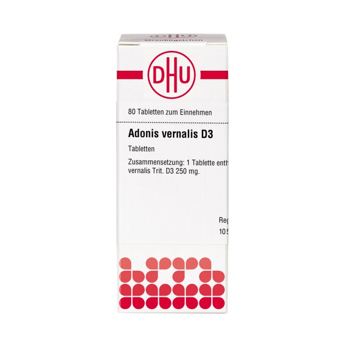 DHU Adonis vernalis D3 Tabletten, 80 St. Tabletten