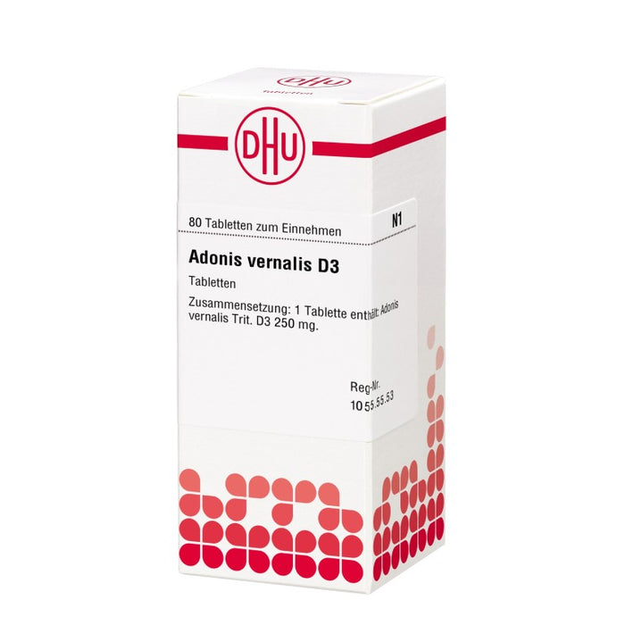 DHU Adonis vernalis D3 Tabletten, 80 St. Tabletten