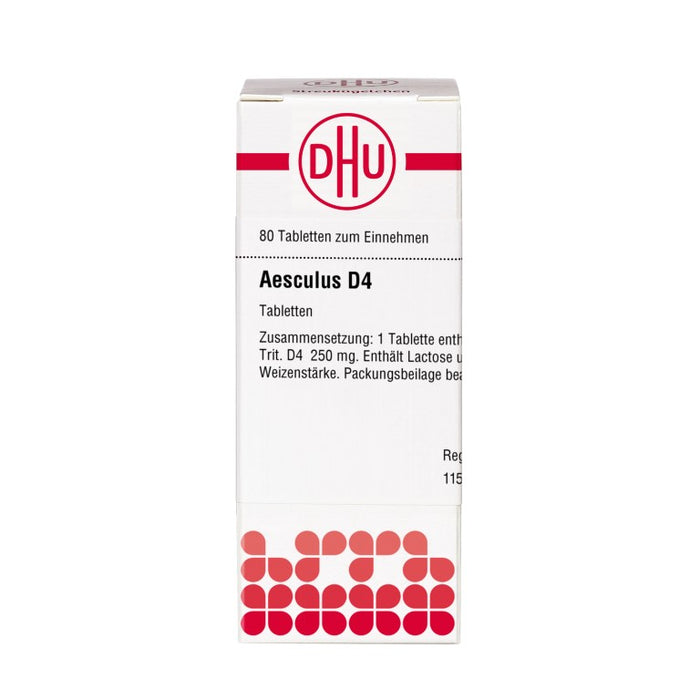 DHU Aesculus D4 Tabletten, 80 St. Tabletten