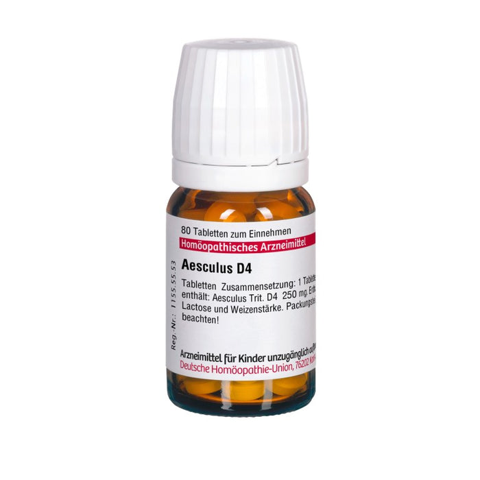 DHU Aesculus D4 Tabletten, 80 St. Tabletten