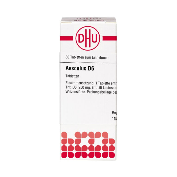DHU Aesculus D6 Tabletten, 80 St. Tabletten