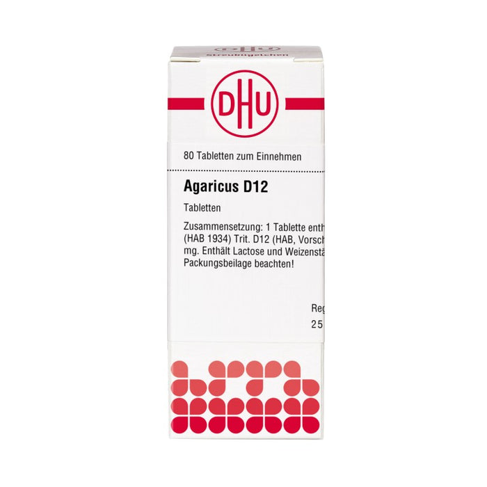 DHU Agaricus D12 Tabletten, 80 St. Tabletten