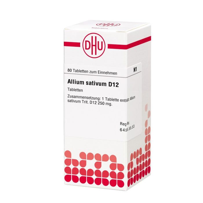 DHU Allium sativum D12 Tabletten, 80 St. Tabletten