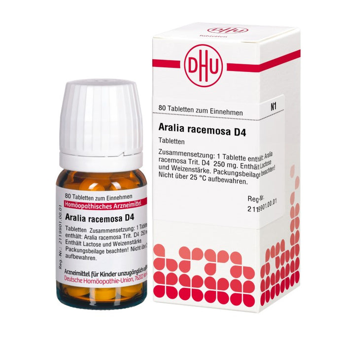 DHU Aralia racemosa D4 Tabletten, 80 St. Tabletten