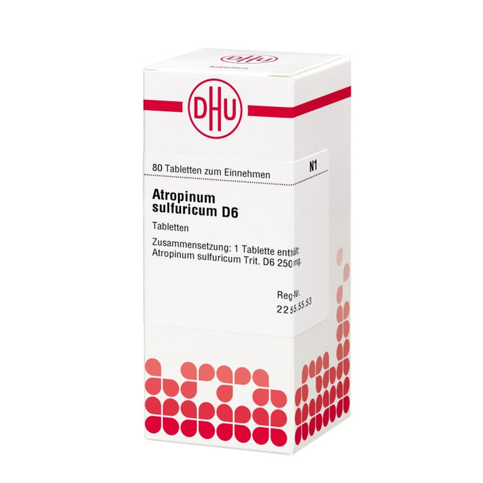 Atropinum sulfuricum D6 DHU Tabletten, 80 St. Tabletten