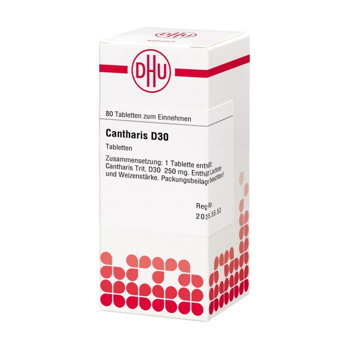 DHU Cantharis D30 Tabletten, 80 St. Tabletten