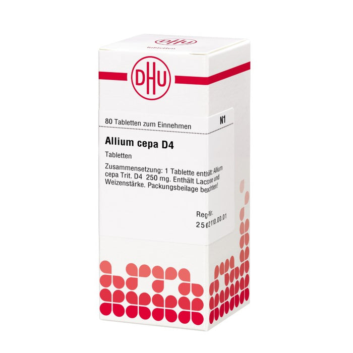 DHU Allium cepa D4 Tabletten, 80 St. Tabletten