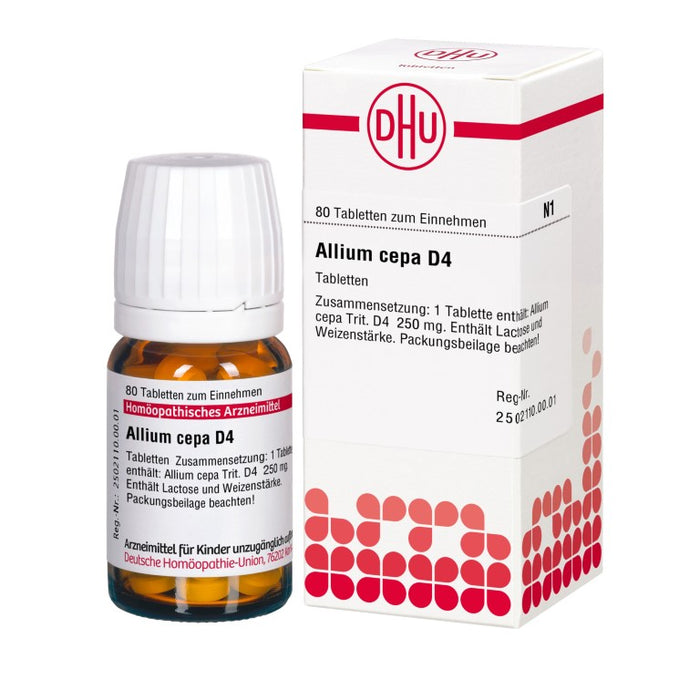 DHU Allium cepa D4 Tabletten, 80 St. Tabletten