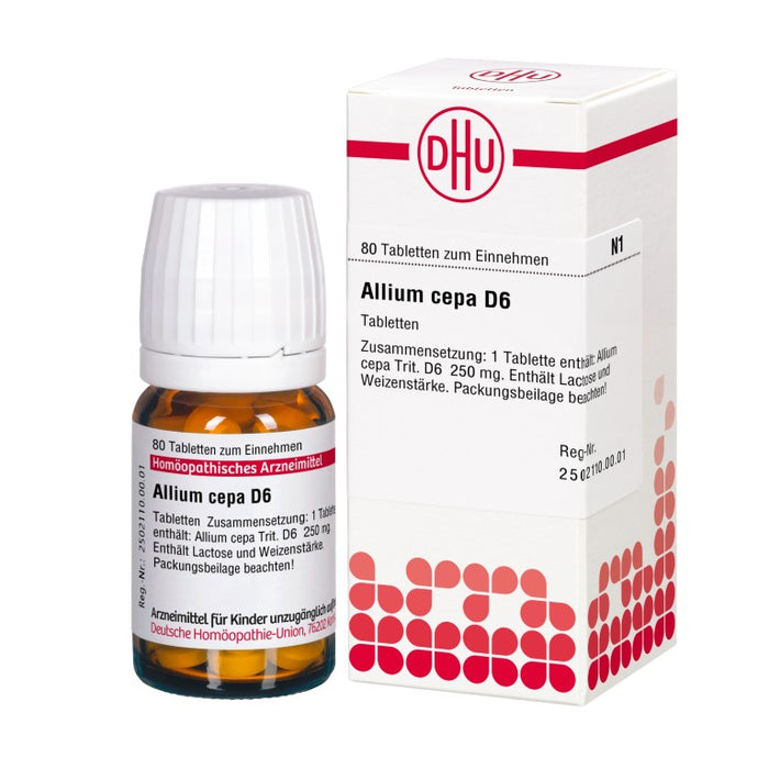 DHU Allium cepa D6 Tabletten, 80 St. Tabletten