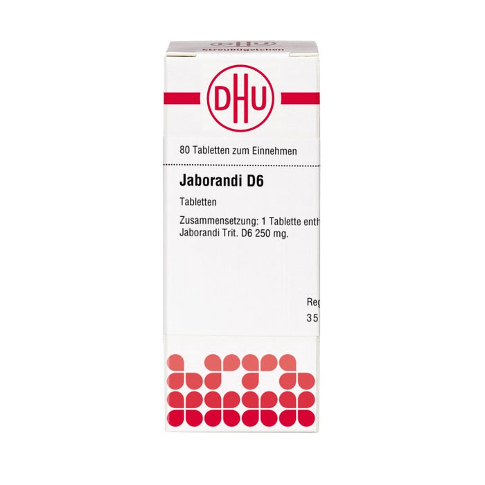 Jaborandi D6 DHU Tabletten, 80 St. Tabletten