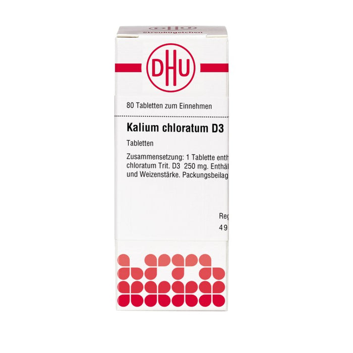 DHU Kalium chloratum D3 Tabletten, 80 St. Tabletten