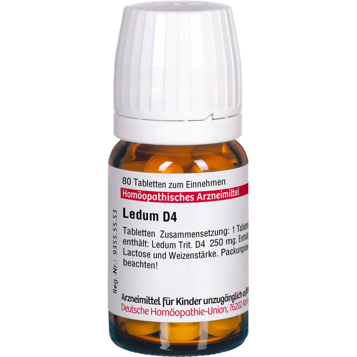 DHU Ledum D4 Tabletten, 80 St. Tabletten