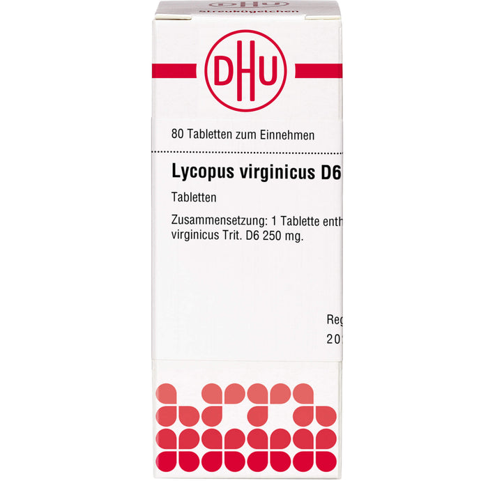 DHU Lycopus virginicus D6 Tabletten, 80 St. Tabletten