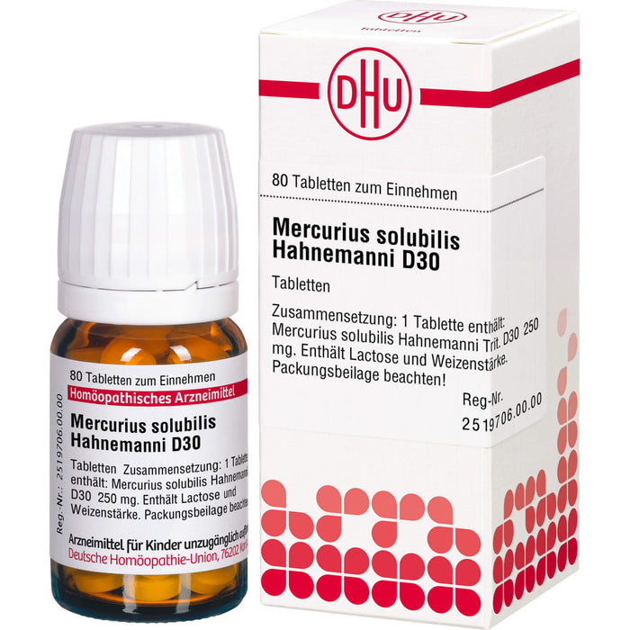 DHU Mercurius solubilis Hahnemanni D30 Tabletten, 80 St. Tabletten