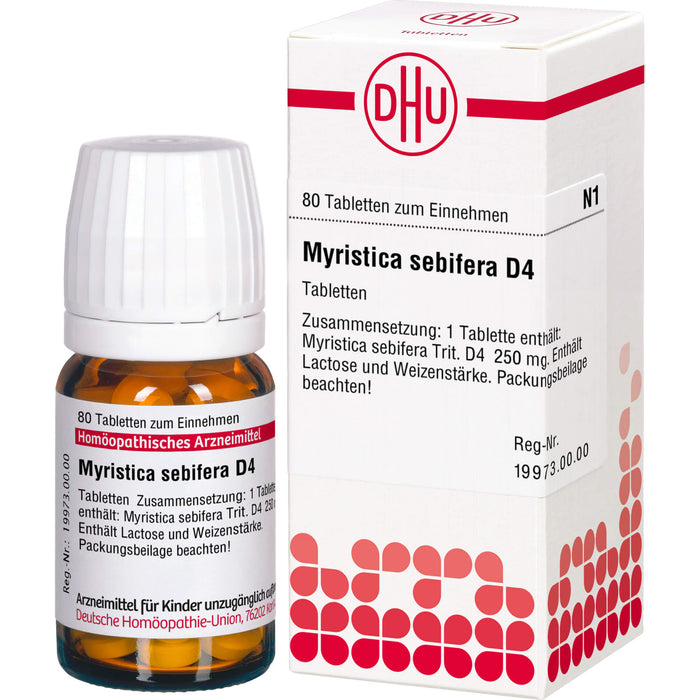 DHU Myristica sebifera D 4 Tabletten, 80 St. Tabletten