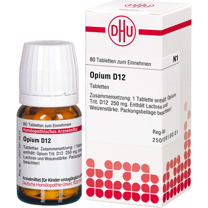 DHU Opium D12 Tabletten, 80 St. Tabletten