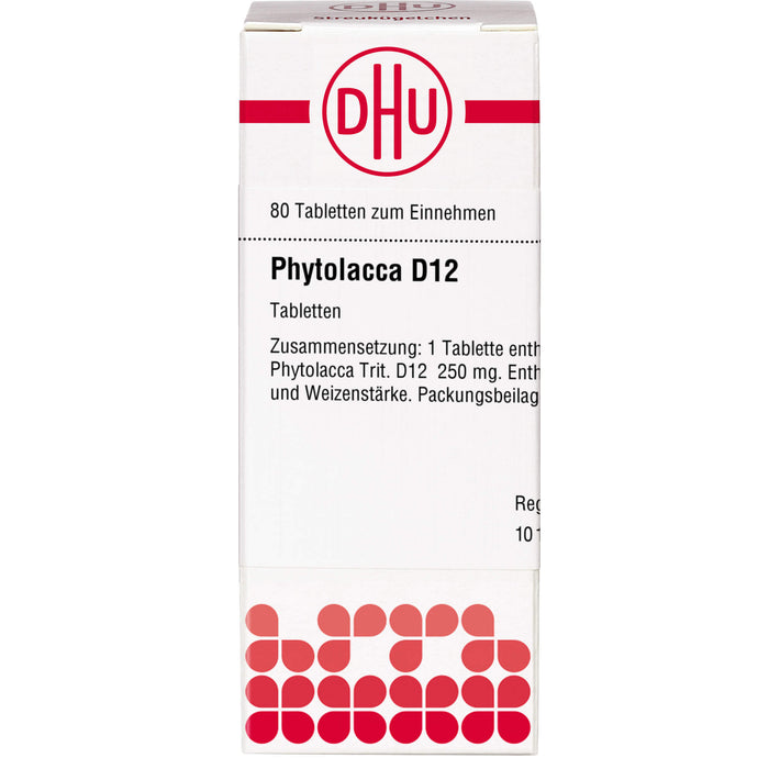 DHU Phytolacca D12 Tabletten, 80 St. Tabletten