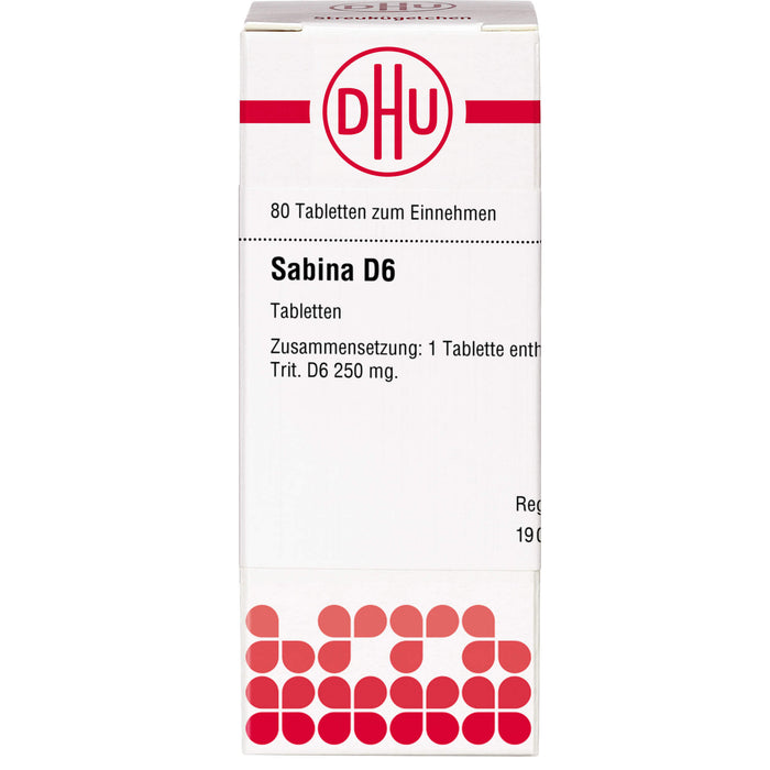 DHU Sabina D6 Tabletten, 80 St. Tabletten