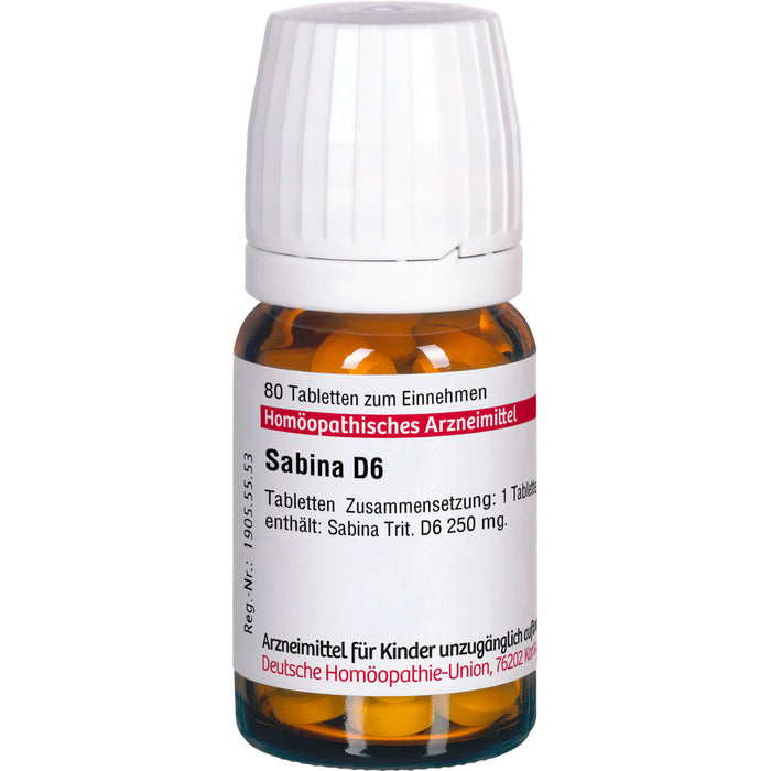 DHU Sabina D6 Tabletten, 80 St. Tabletten