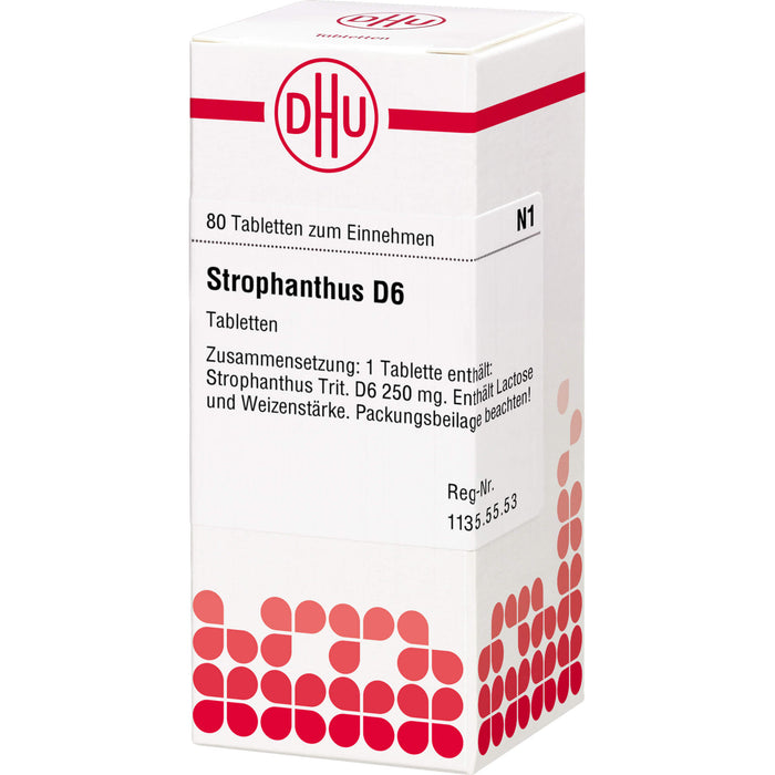 DHU Strophanthus D 6 Tabletten, 80 St. Tabletten