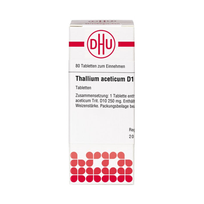 Thallium aceticum D10 DHU Tabletten, 80 St. Tabletten