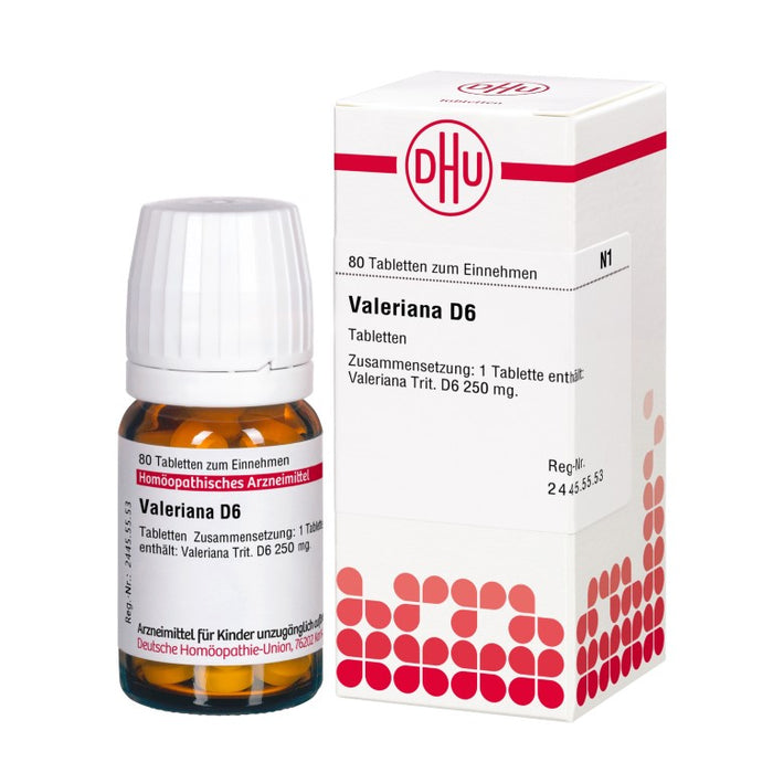 Valeriana D6 DHU Tabletten, 80 St. Tabletten