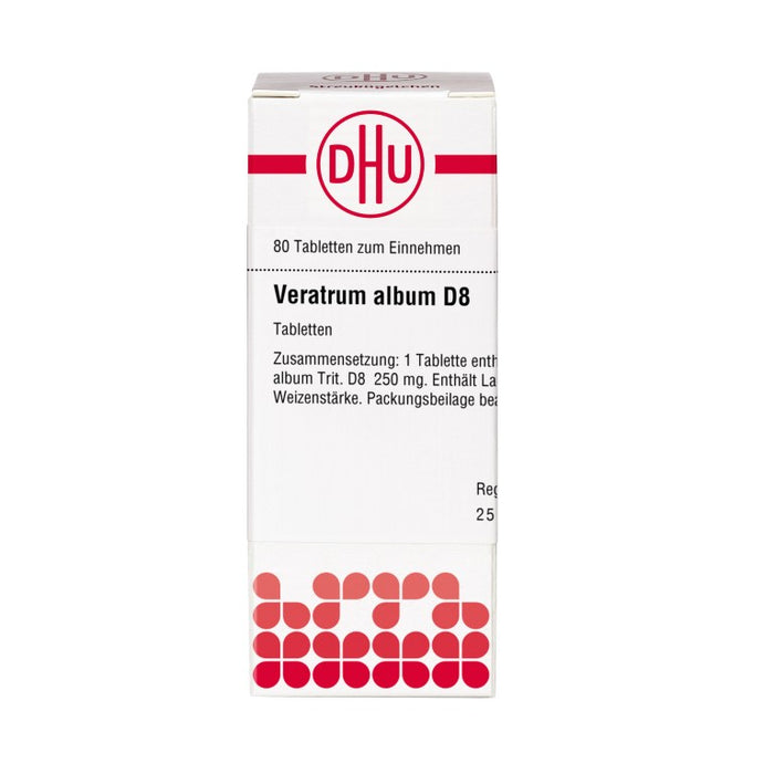 Veratrum album D8 DHU Tabletten, 80 St. Tabletten