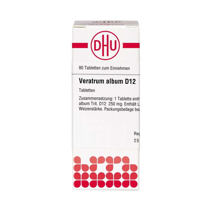Veratrum album D12 DHU Tabletten, 80 St. Tabletten