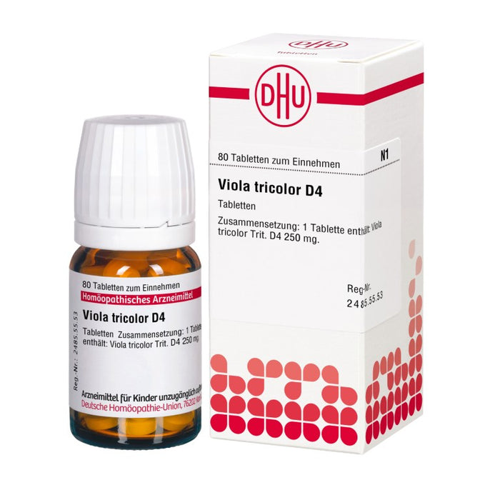 Viola tricolor D4 DHU Tabletten, 80 St. Tabletten