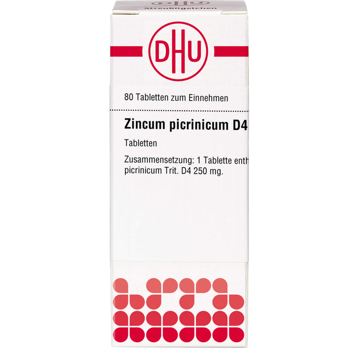 Zincum picrinicum D4 DHU Tabletten, 80 St. Tabletten