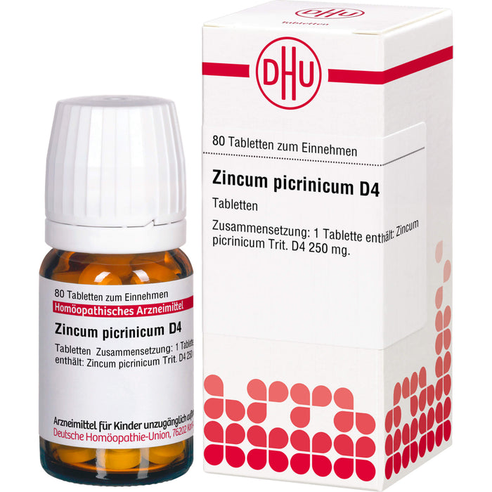 Zincum picrinicum D4 DHU Tabletten, 80 St. Tabletten