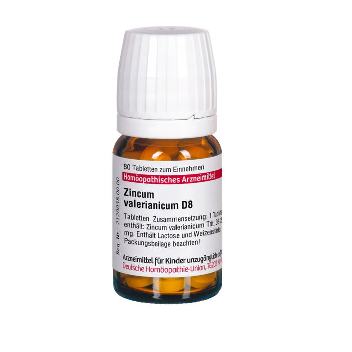 Zincum valerianicum D8 DHU Tabletten, 80 St. Tabletten