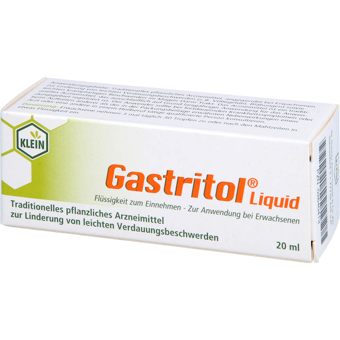 Gastritol Liquid zur Linderung von leichten Verdauungsbeschwerden, 20 ml Lösung