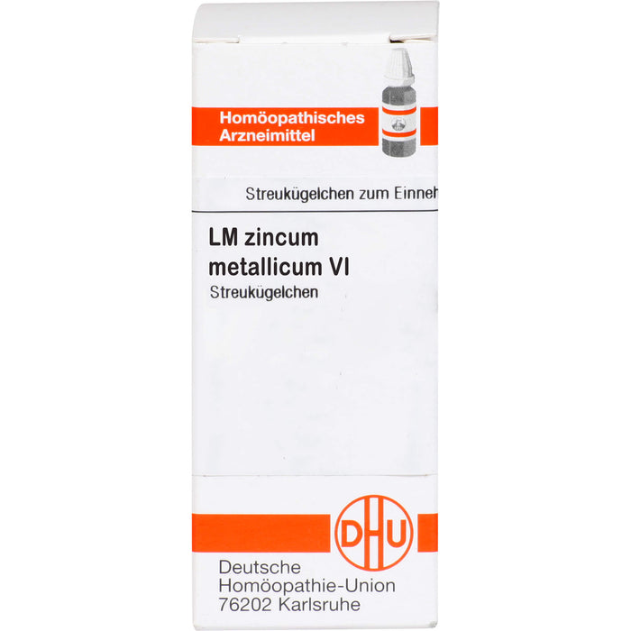 Zincum metallicum LM VI DHU Globuli, 5 g Globuli