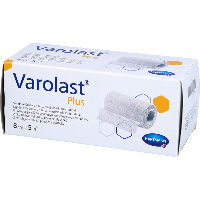 Varolast Plus 8 cm x 5 m Zinkleimbinde, 1 St. Packung