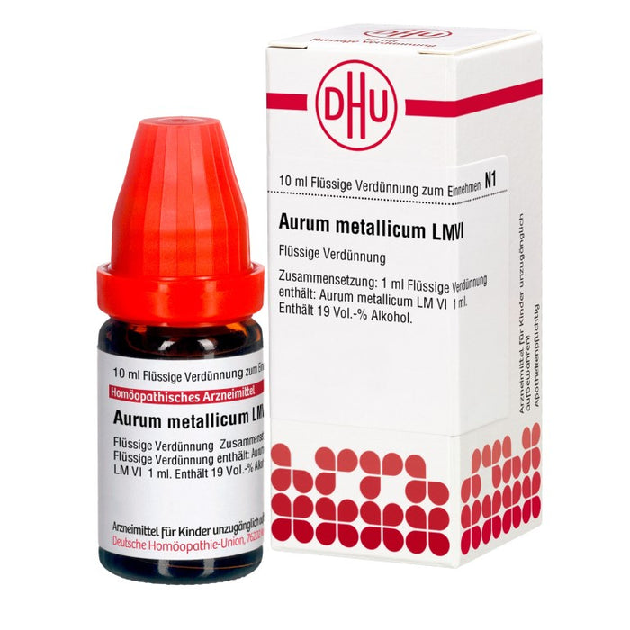 DHU Aurum metallicum LM VI Dilution, 10 ml Lösung