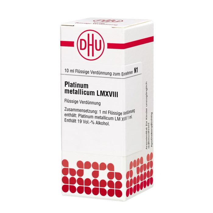 Platinum metallicum LM XVIII DHU Dilution, 10 ml Lösung