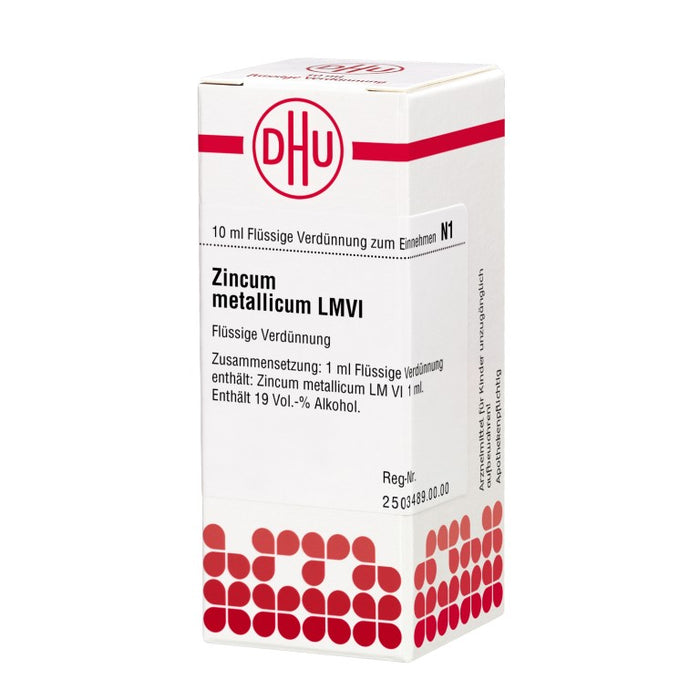 Zincum metallicum LM VI DHU Dilution, 10 ml Lösung