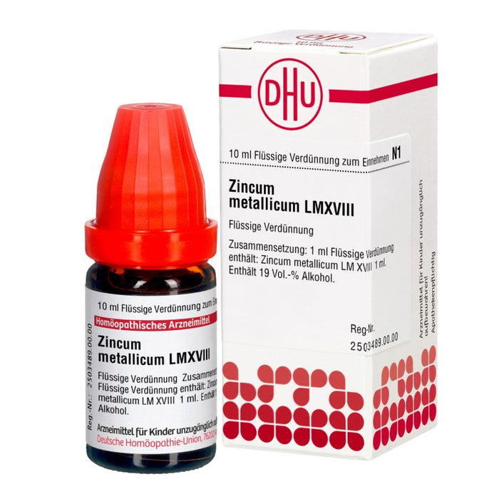 Zincum metallicum LM XVIII DHU Dilution, 10 ml Lösung