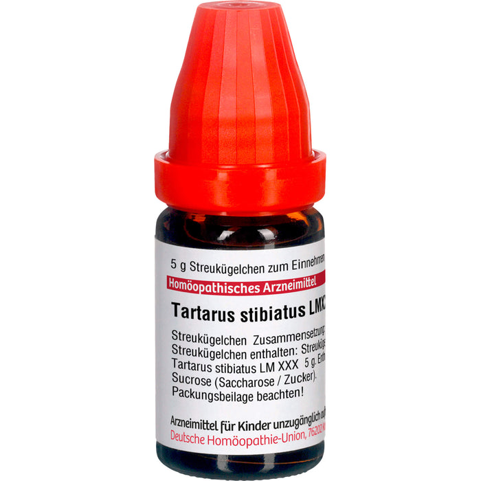 Tartarus stibiatus LM XXX DHU Globuli, 5 g Globuli