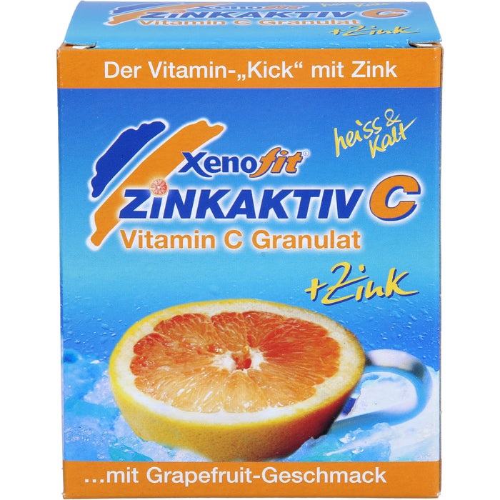 Xenofit Zinkaktiv C Vitamin C Granulat + Zink mit Grapefruit-Geschmack, 10 St. Beutel