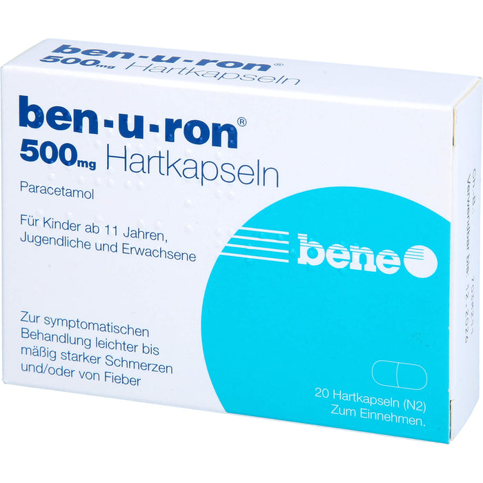 Ben-u-ron 500 mg Kapseln, 20 pcs. Capsules