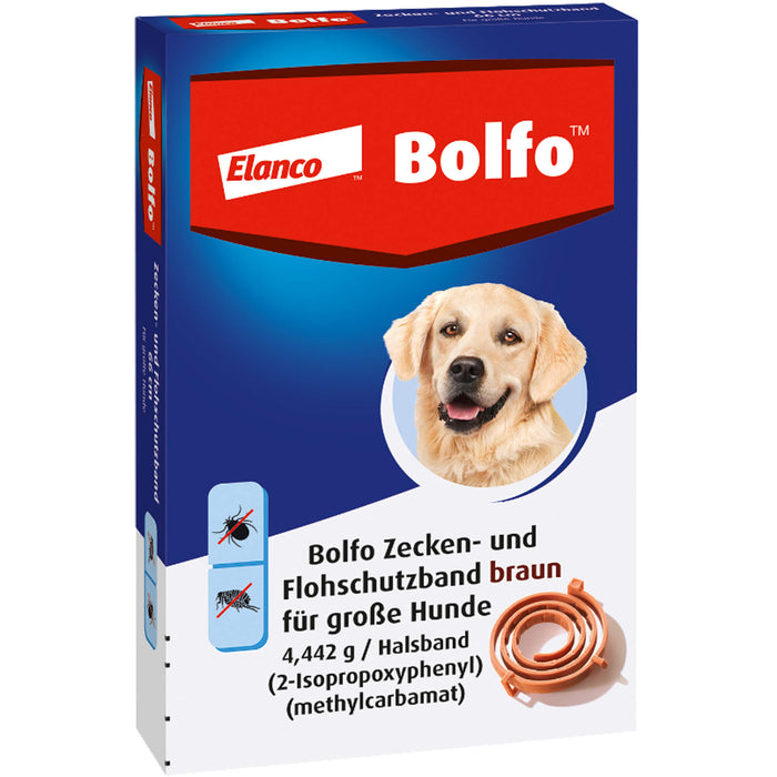 Bolfo Zecken- und Flohschutzband braun für große Hunde, 1 pcs. Pack